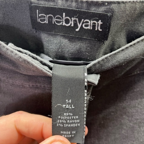 Lane Bryant Wide Leg Career Pants Womens 14 Tall Plus Stretch Casual Office 2002 - Picture 3 of 9